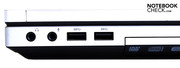 Audio- und zwei USB 3.0-Buchsen, sowie der DVD-Brenner Audio- und zwei USB 3.0-Buchsen, sowie der DVD-Brenner