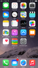 Rein optisch hat sich bei iOS 8 kaum etwas geändert.