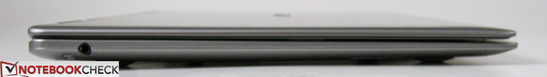 linke Seite: 3.5-mm-Kombi-Audio-Buchse