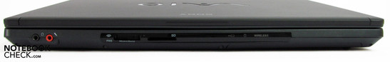 Frontseite: Audio, 2x CardReader, Statusanzeige Frontseite: Audio, 2x CardReader, Statusanzeige