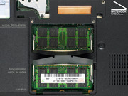 Das Vaio VGN-SZ71WN/C verträgt jetzt bis zu 4 GB RAM; im Testgerät sind beide Speicherslots mit einer Gesamtkapazität von 2 GByte belegt.