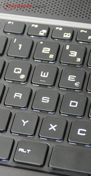 Die Tastatur ist auch für Vielschreiber geeignet.