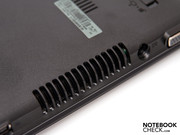 Der Luftauslass nimmt an der linken Seite viel Platz ein.