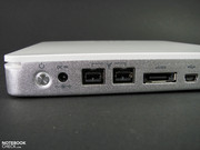 FireWire 800 ist zweifach vorhanden und wird in der Praxis fast ausschließlich am Mac genutzt