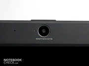 Nahaufnahme der Motion Eye Webcam.