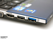 Notebook aus? Der USB-3.0-Port kann Peripherie aufladen. Notebook aus? Der USB-3.0-Port kann Peripherie aufladen.