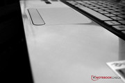 Das Touchpad ist etwas rau...