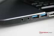 Dafür gibt es zwei USB 3.0-Ports...