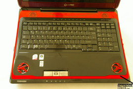 Toshiba Qosmio X300 Tastatur und Touchpad