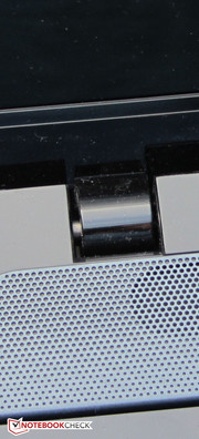 Die Scharniere halten den Deckel fest in Position.