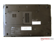Das Notebook von unten