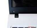 Die WebCAM befindet sich beim LG-Notebook unten links am Bildschirmrahmen und ...