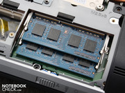 die beiden RAM-Sockel (4096MB) die beiden RAM-Sockel (4096MB)