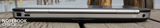 Rückseite: Ethernet, USB 2.0, AC, Kensington Rückseite: Ethernet, USB 2.0, AC, Kensington