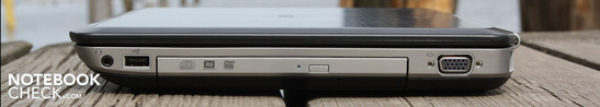 Rechte Seite: Kopfhörer, USB 2.0, VGA (verschraubt) Rechte Seite: Kopfhörer, USB 2.0, VGA (verschraubt)