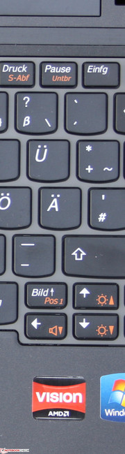 IdeaPad S205 (M632HGE): Die Tasten haben ein gutes Feedback.
