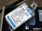 Fujitsu baut 2x WDC WD7500BPVT-16HXZT1 (je 750 GB) ein.