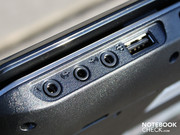 Die Audio-Ports am Realtek-Chip sind frei belegbar (bis 5.1).