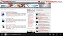 Der Browser Internet Explorer 10 in der touch-optimierten App-Version.