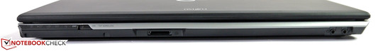Frontseite: Funk-Schalter, Card Reader, Audio in/out