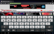 Tastatur im Quer- ...