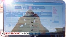 unter direktem Sonnenlicht