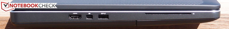 Links: HDMI, Mini-DisplayPort/Thunderbolt 3 (optional), USB 3.0