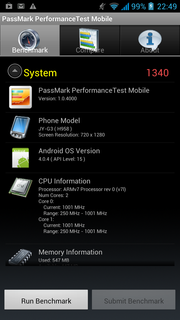 PassMark Systeminformationen