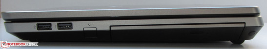 rechte Seite: DVD-Brenner, 2x USB 2.0