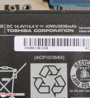 Er bietet eine Kapazität von 43 Wh.