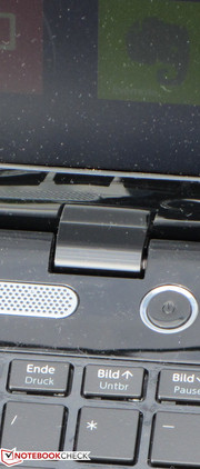 Die Scharniere halten den Deckel fest in Position.