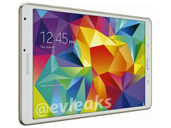 Das Galaxy Tab S 8.4 erhält ein hoch aufgelöstes AMOLED-Display (Bild: Evleaks)