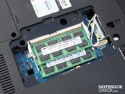Der DDR3 Arbeitsspeicher sitzt in zwei Slots.