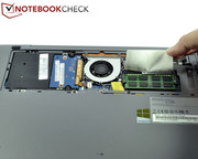 ...der RAM-Slot sind zugänglich.