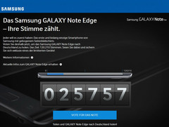 Samsung Galaxy Note Edge: Fans stimmen über Marktstart ab