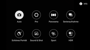 Kamera-App: Modi