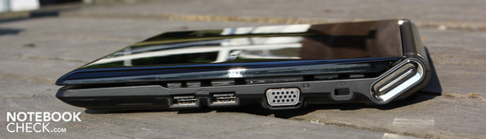 Rechte Seite: USB, VGA, Kensington