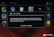 Einige Apps stürzten aus erklärlichen Gründen ab. Einige Apps stürzten aus erklärlichen Gründen ab.