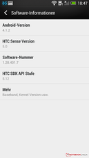 HTC Sense 5 UI: Softwareinformationen