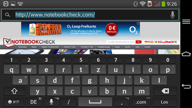 Im Querformat ist der Schreibkomfort am größten.