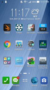 normaler Homescreen von Android 5.0