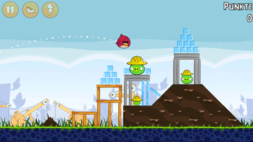 Angry Birds spielt sich ebenfalls flüssig.