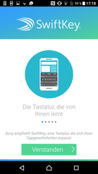 SwiftKey ist standardmäßig installiert