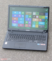 Das Samsung Notebook im Freien.