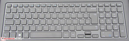Samsung verbaut eine Chiclet-Tastatur.