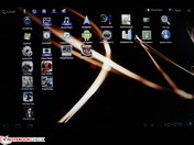 unser Home Screen für den Test