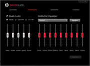 Mit Hilfe der Beats Audio-Software kann der Klang der Lautsprecher angepasst werden.