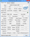 Systeminfo GPUZ HD 4000 (US Modell)