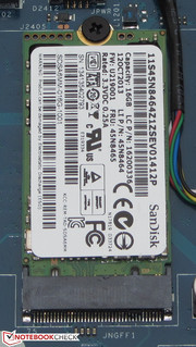 Die Festplatte wird von einem SSD-Cache unterstützt.