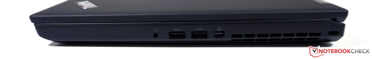 Rechts: Combo-Audio, 2x USB 3.0, Mini-DisplayPort 1.2